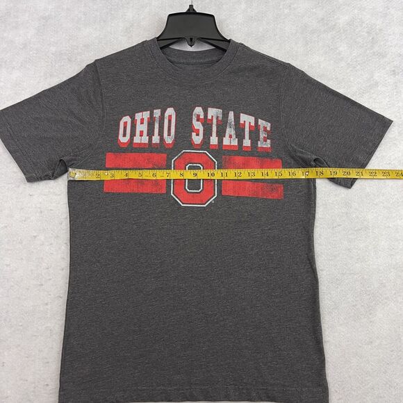 The Ohio State Buckeyes "O" Logo T Shirt Mens Small Gray Short Sleeve Crew Neck - Picture 5 of 10